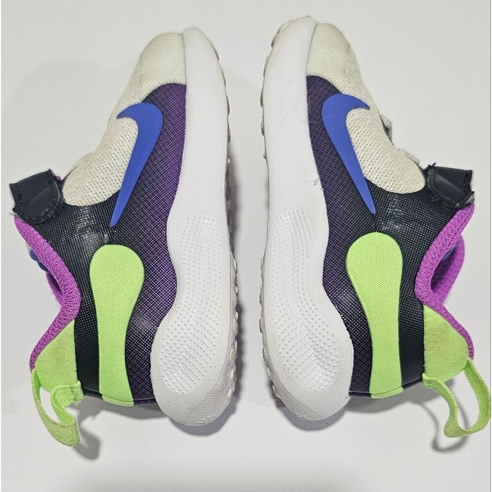 Nike Revolution 7 Boy Girl Baby Toddler Shoes Size 5 C Sneakers Blue Purple - Picture 8 of 10